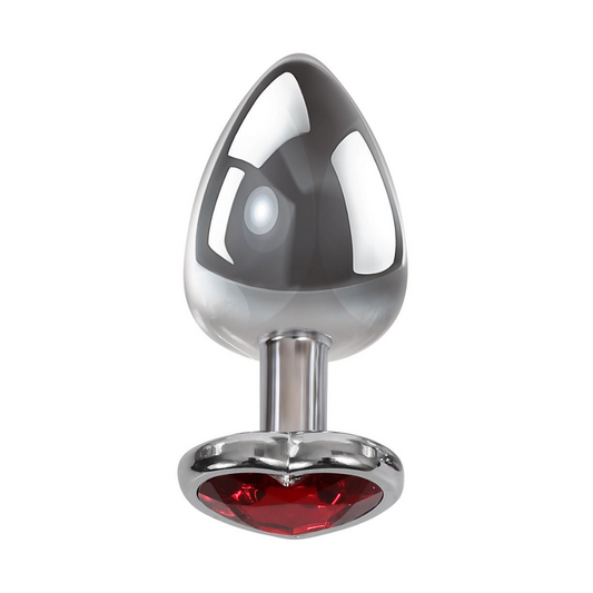 Red Heart Gem Anal Plug, Small
