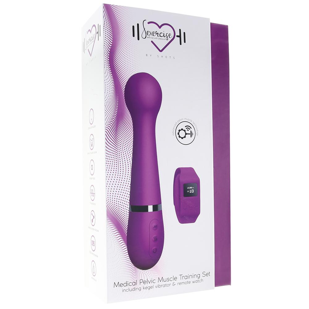 Sexercise Kegel Wand Training Set in Purple